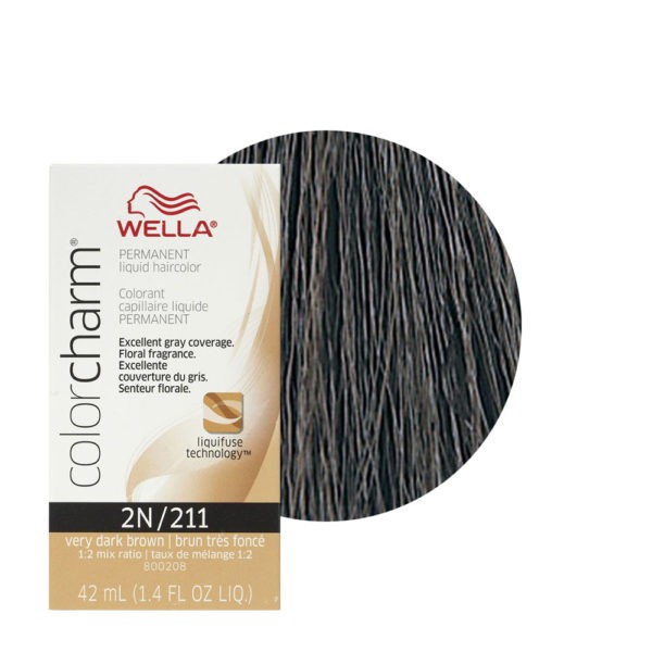 Wella Color Charm Liquid Creme Hair Color 211 Very Dark Brown
