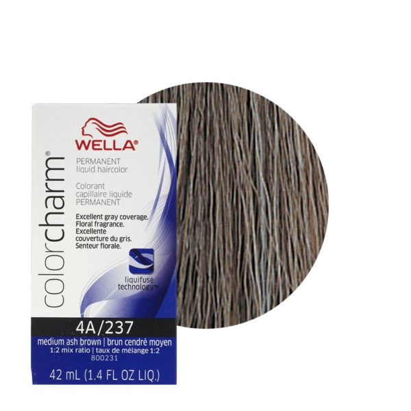 Wella Color Charm Liquid Creme Hair Color 237 Medium Ash Brown