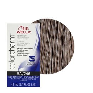 Wella Color Charm Liquid Creme Hair Color 246 Light Ash Brown
