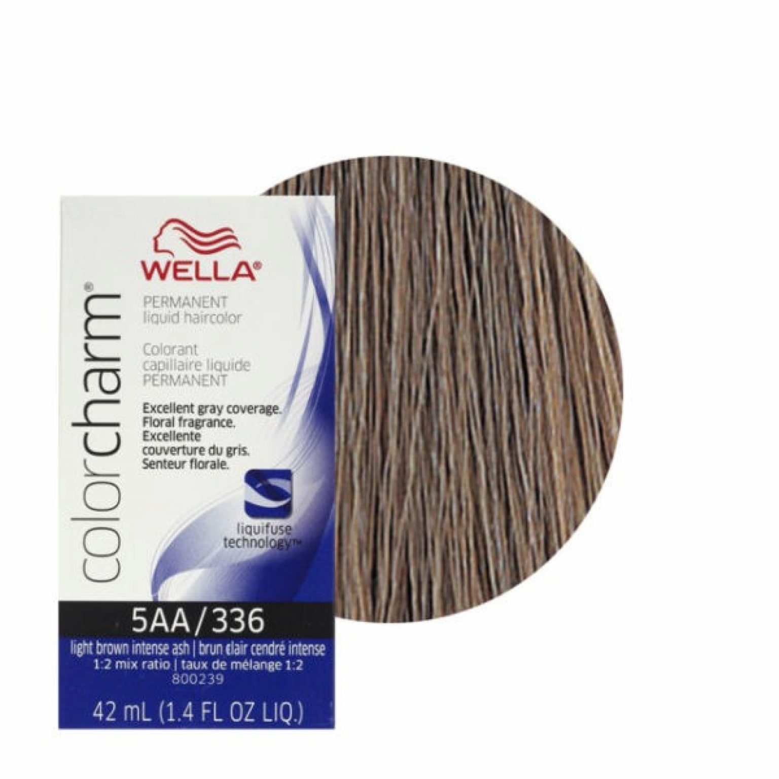 Wella 5AA Light Brown Intense Ash Color Charm Permanent Haircolor