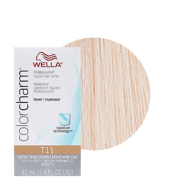 Wella Hair Color Charm T11 Lightest Beige Blonde Colourwarehouse