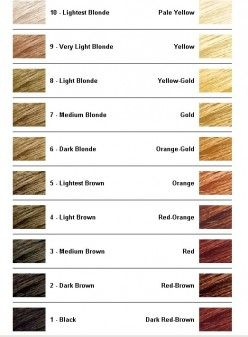 Wella Hair Dye Chart