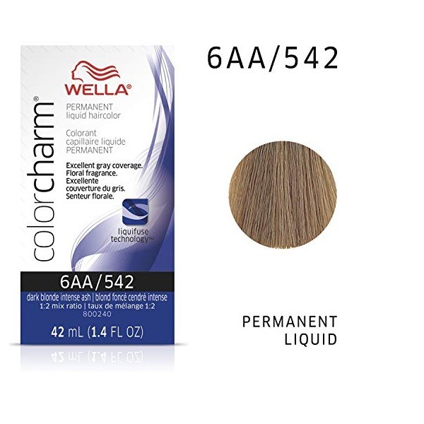 Wella Color Charm 6AA Dark Blonde Intense Ash Permanent Hair Colour