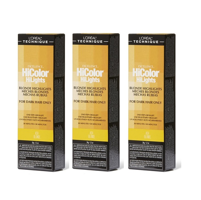 L'Oreal HiColor H11 Intense Red - Ash Blonde x3