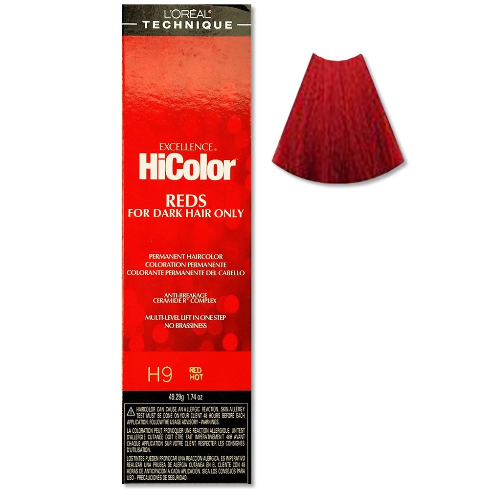 L’Oreal HiColor H9 Red Hot Dye For Dark Hair Only