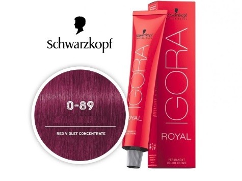 Schwarzkopf Royal Igora 0-89 Red Violet Concentrate Permanent Hair Color