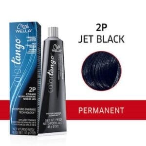 Wella Color Tango 2P Jet Black Permanent Haircolor