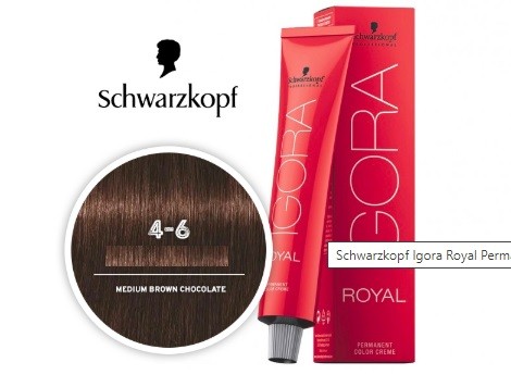 Medium Brown Chocolate 4-6 Schwarzkopf Igora Royal Permanent Color