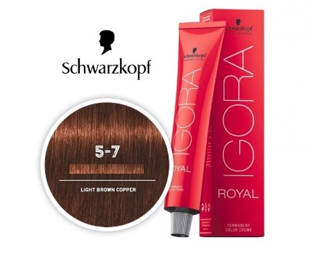 Schwarzkopf Igora Royal 5-7 Light Brown Copper Permanent Colour