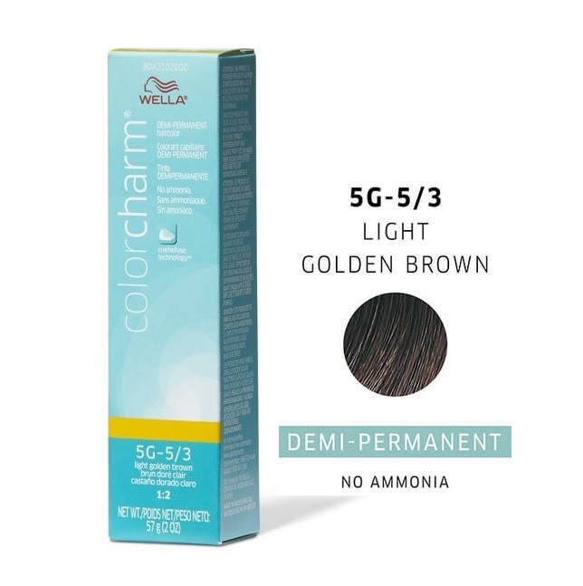 5G Light Golden Brown Wella Color Charm Demi – Permanent Haircolor
