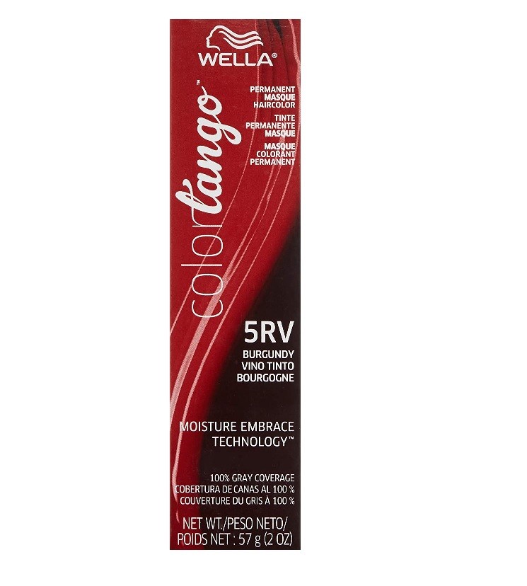 5RV Burgundy Wella Color Tango Permanent Masque Haircolor
