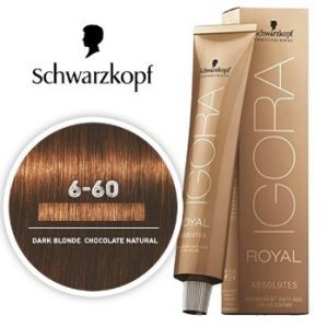 Dark Blonde Natural Brown 6-60 Schwarzkopf Royal Igora Permanent Color