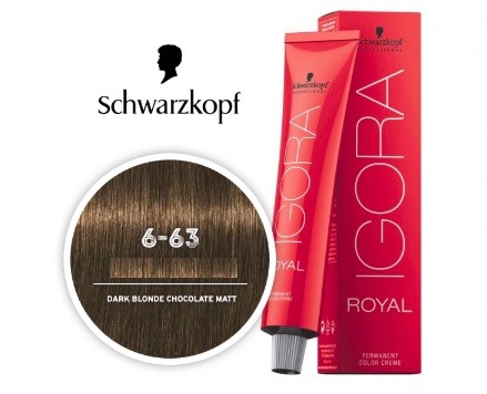 Schwarzkopf Igora Royal 6-63 Dark Blonde Chocolate Matt Hair Dye