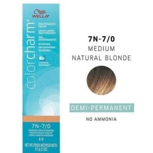 7N Medium Natural Blonde Wella Color Charm Demi–Permanent Haircolor