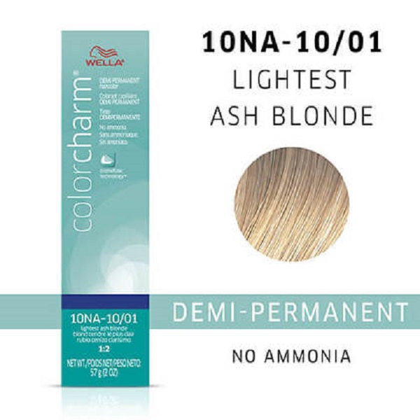 Wella Color Charm 10NA Lightest Ash Blonde Demi-Permanent Hair Dye