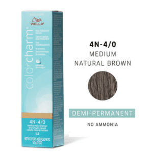 4N Medium Natural brown Wella Color Charm Demi – Permanent Haircolor