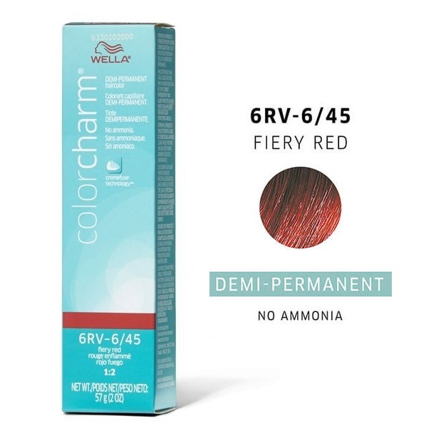 6RV Fiery Red Wella Color Charm Demi – Permanent Haircolor