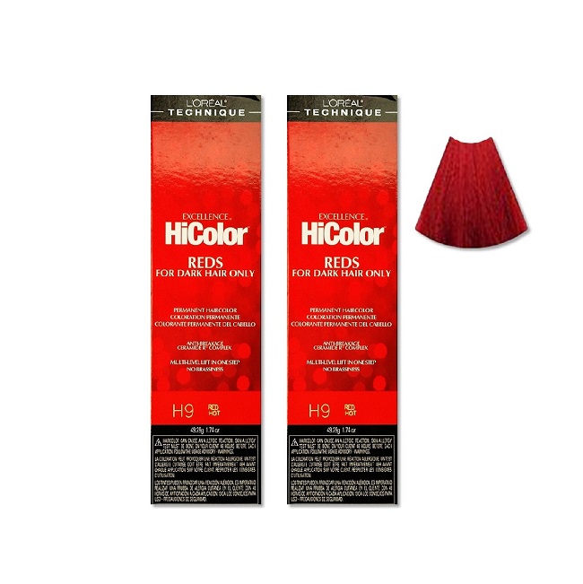 L'Oreal HiColor H11 Intense Red - H9 - (2pks)