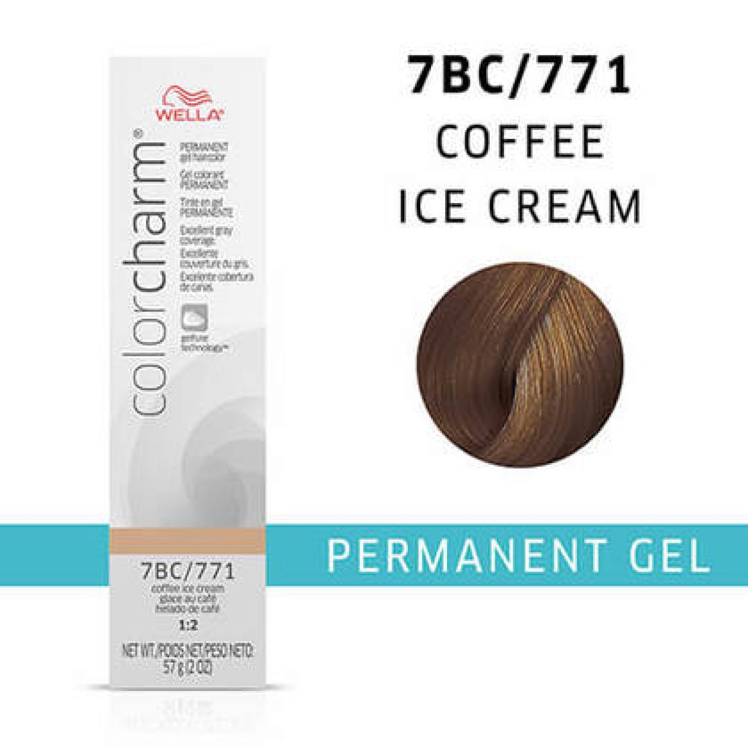 Wella Color Charm 7BC Coffee Ice Cream Permanent Gel Hair Dye