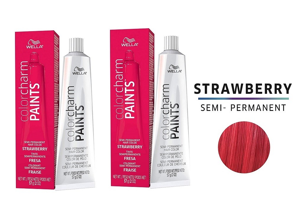Image of Wella Color Charm Paints STRAWBERRY Semi-Permanent Haircolor - Strawberry - pack of 2
