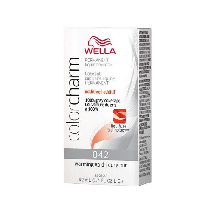 Image of Wella Color Charm 042 Warming Gold Permanent Liquid Hair Colour - Warming Gold, 1 Hair Colour