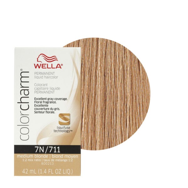 Medium Blonde 7N - Wella Color Charm Permanent Liquid Haircolor. 