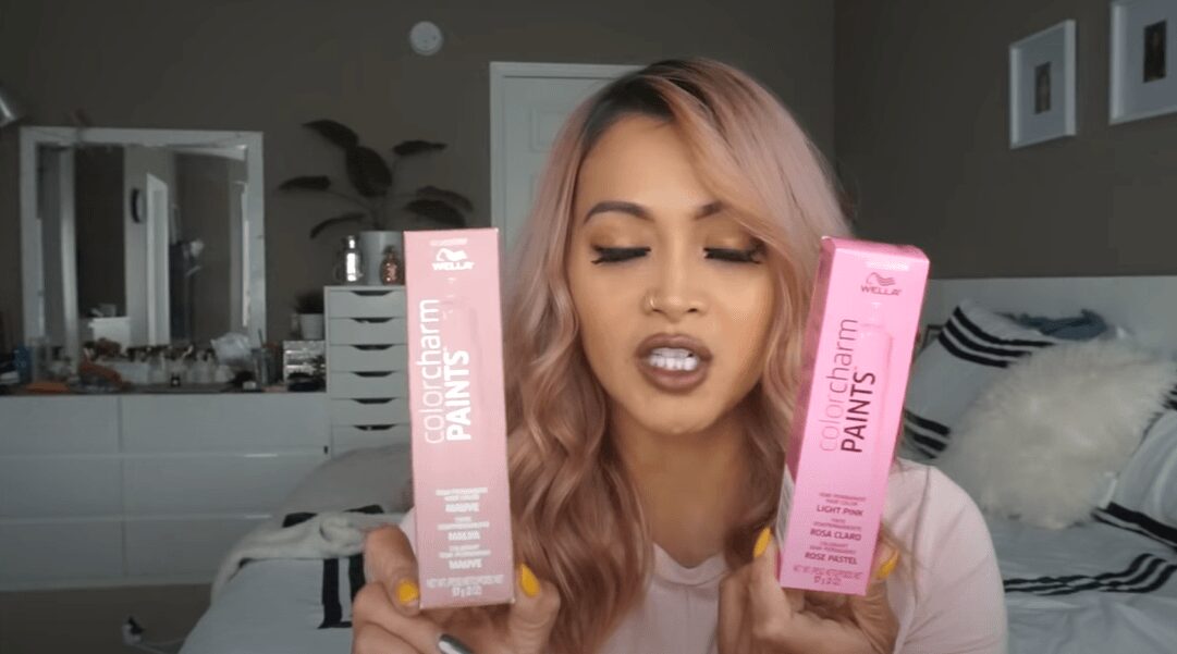 Wella Color Paints Mauve & Wella Paint Light Pink: How I Coloured My Hair Dusty Pink