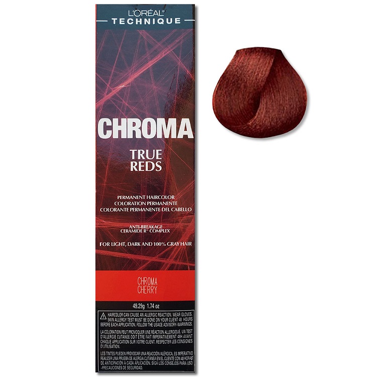L’Oreal Chroma True Reds Chroma Cherry For Light, Dark And 100% Gray Hair