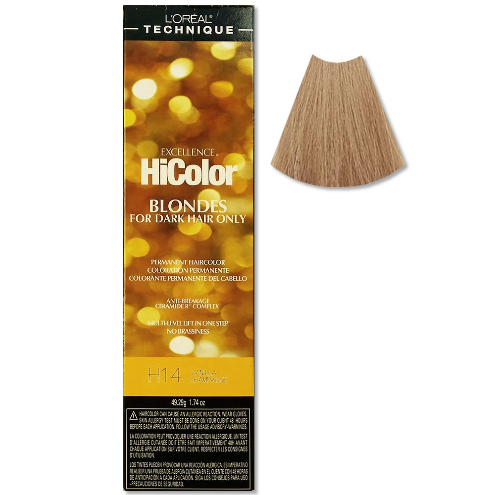 L’Oreal Excellence HiColor Blondes for Dark Hair H14 VANILLA CHAMPAGNE hair dye