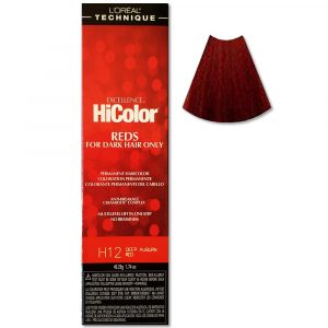 L’Oreal HiColor H12 DEEP AUBURN RED hair for Dark Hair Only