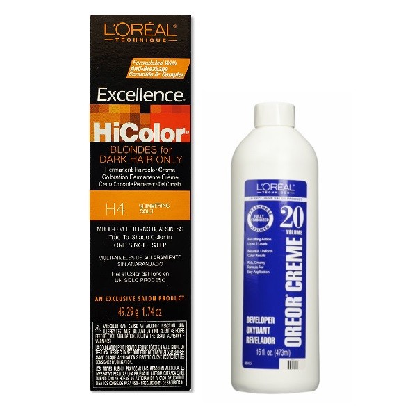 L Oreal Hicolor H4 Shimmering Gold For Dark Hair Only
