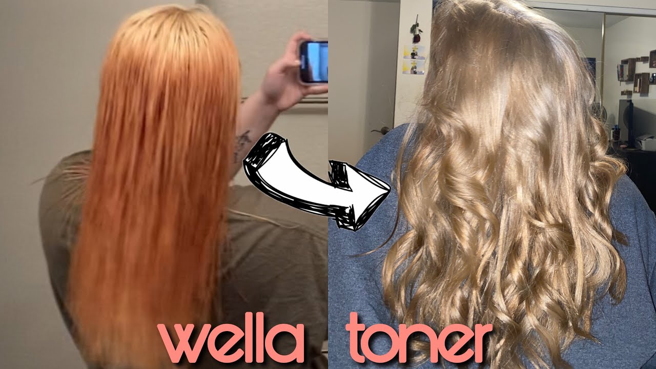 How To Tone Brassy Hair In To Cool Toned Blonde In 15 Minutes Using Wella Color Charm T18 & T11 Hair Toner !!