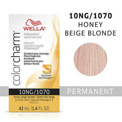 Wella Color Charm 10NG Honey Beige Blonde Permanent Hair Colour