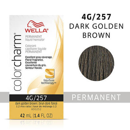 Wella Color Charm Liquid 4G Dark Golden Brown hair colour