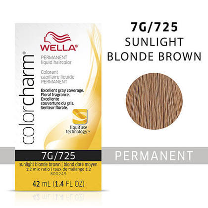 Wella Color Charm 7G Sunlight Blonde Brown Permanent Hair Colour