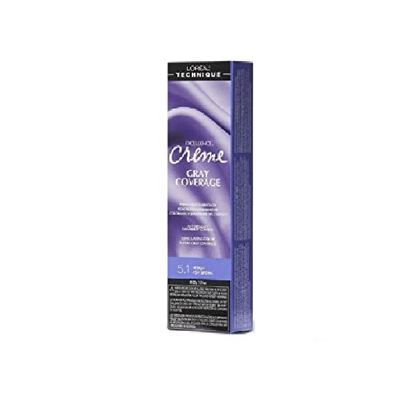 L'Oreal Excellence Creme Gray Coverage 5.1 Medium Ash Brown Hair Dye