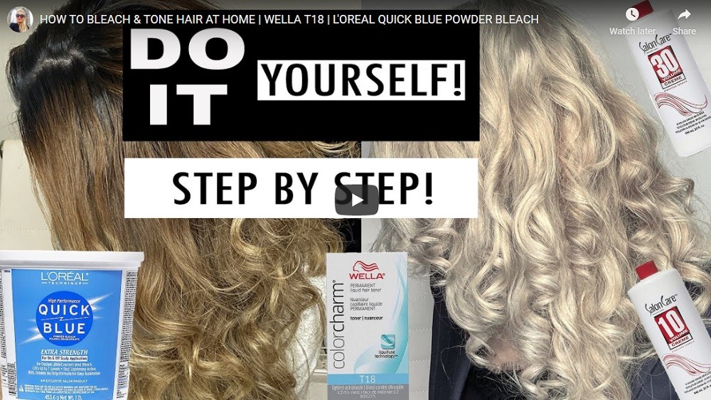 How To Bleach And Tone At Home With Wella T18 And L’Oreal Powder Bleach