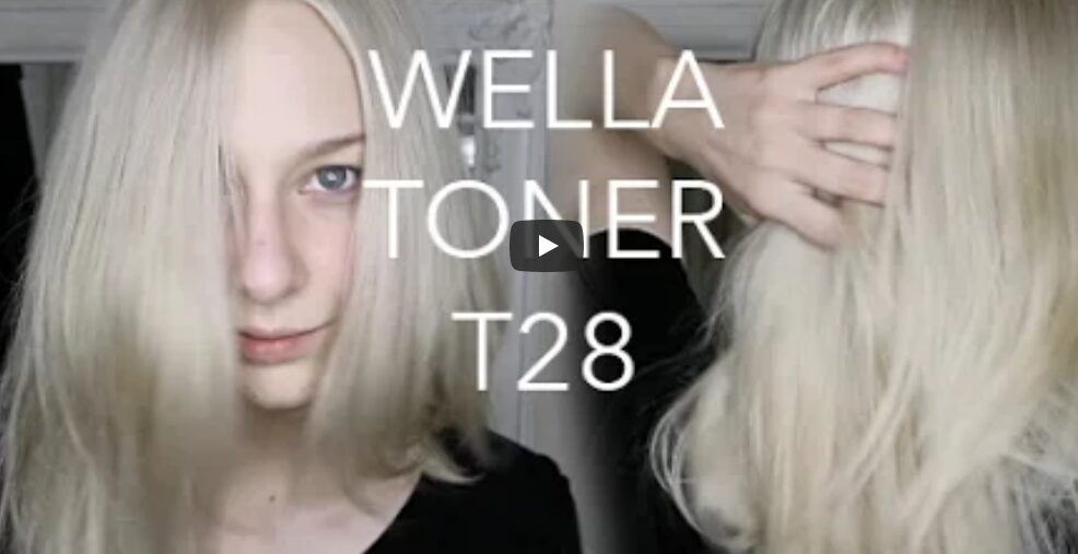 How To Tone Hair Natural Blonde Using Wella T28 !