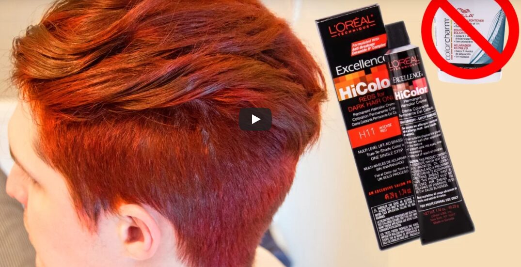 Going From Black Hair To Copper Using L’Oréal HiColor HiLights