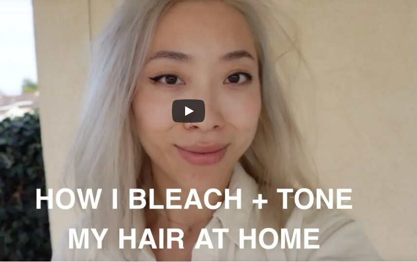 Bleaching/Toning Using Wella T10 Pale Blonde On Hair (Platinum Blonde)
