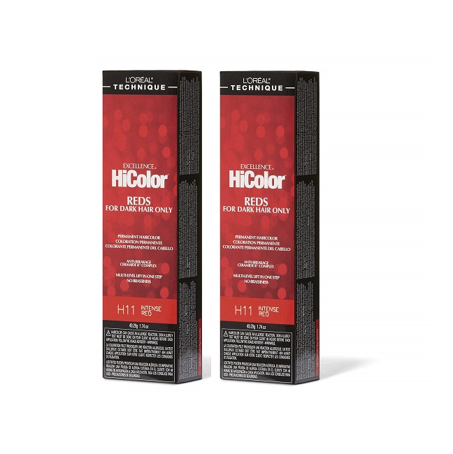 L'Oreal HiColor H11 Intense Red - H11 Intense Red x2