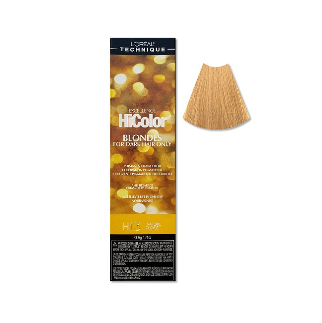 L'Oreal HiColor H13 Natural Blonde BLONDES For Dark Hair Only - H13 Natural Blonde
