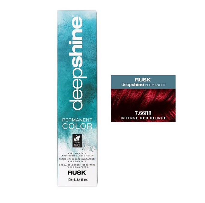 Rusk Deepshine 7.66RR Intense Red Blonde Permanent Colour