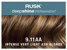 Rusk-Deepshine Permanent Colour 9.11AA Intense Very Light Ash Blonde