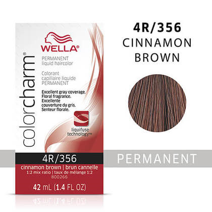 Wella Color Charm 4R Cinnamon Brown Permanent Hair Dye