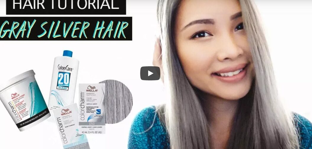 How To Get Gray Silver Hair Using Wella Powder Lightener & T14 + 050