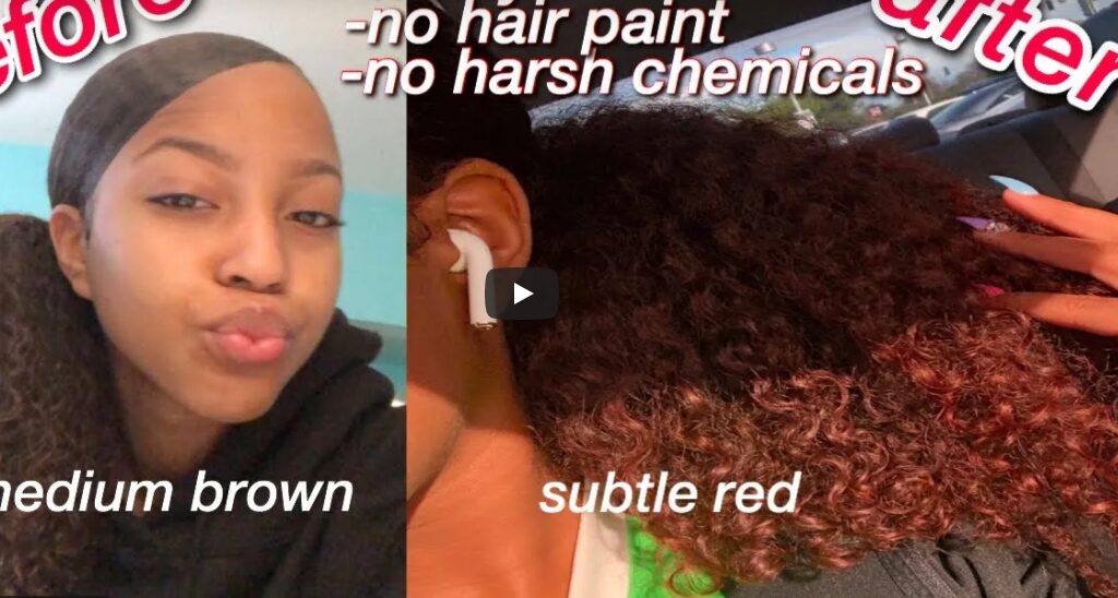 How I Changed My Natural Hair With Clairol Jazzing 58 Ruby Red