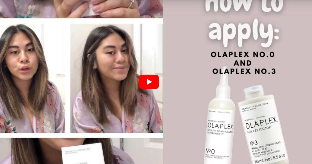 How To Apply The Olaplex No.0 Bond Builder & No.3 Hair Perfector