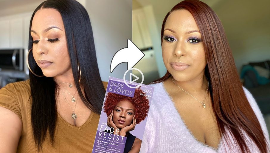 How To Use Dark & Lovely Color 394 Vivacious Red From Black To Auburn