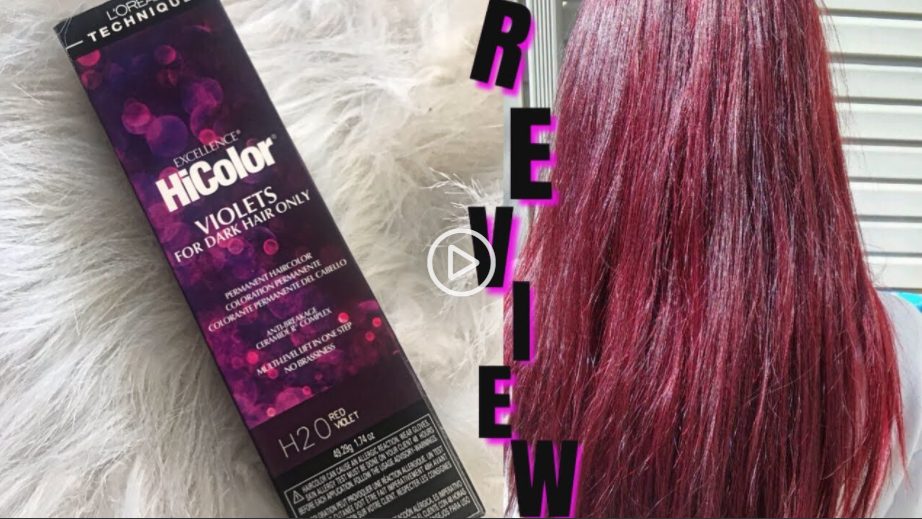 How To Dye Your Hair Red Violet Without Bleach | L'Oreal HiColor